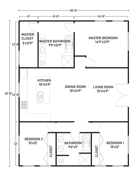 3 bed 2 bath metal house plans|3 bedroom barndominium house plans.